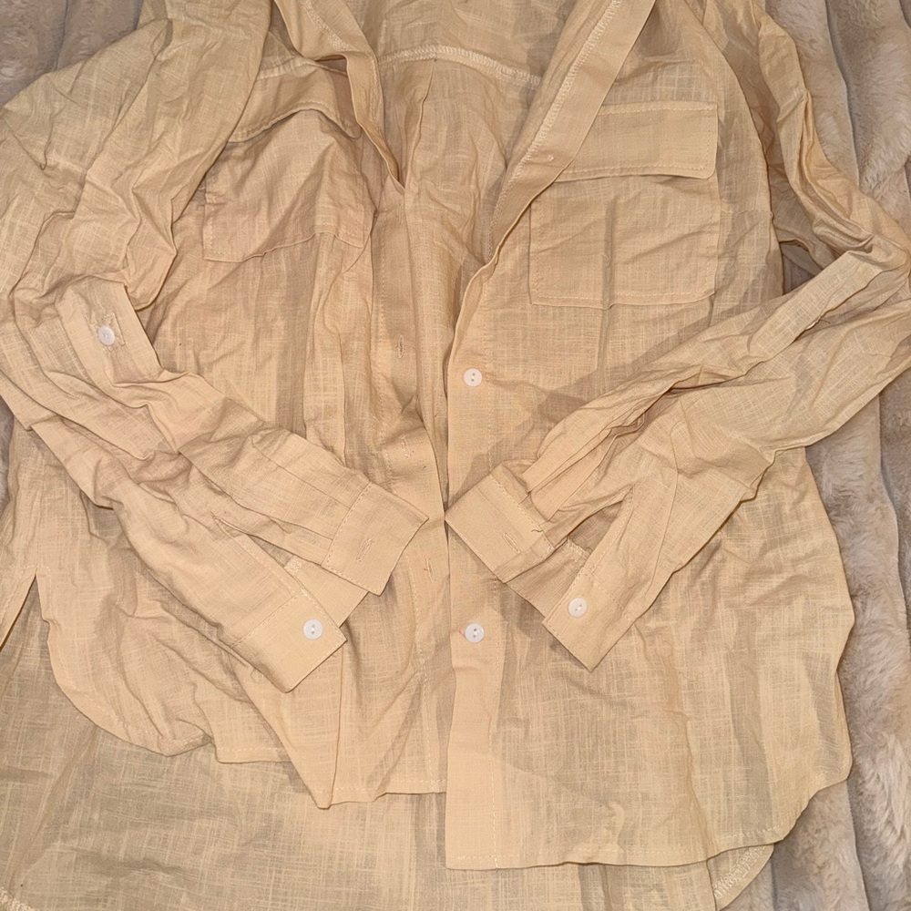 Women’s Cream linen Shirt